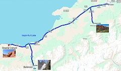 Karakol - Skazka Canyon Map