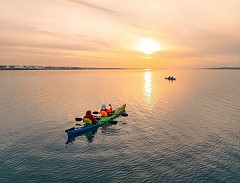 Karakol - Kayaking Issyk-Kul. Sunset